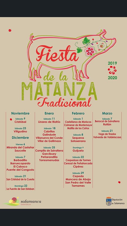 Cartel de la fiesta de la matanza